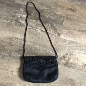 Black beaded‎ purse